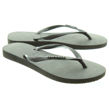 ladies black havaianas