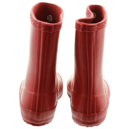 Red hunter wellies kids on sale