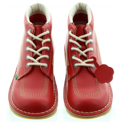 Ladies red kickers boots sales