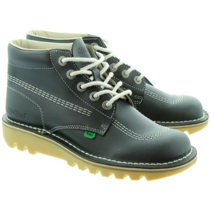 Navy blue kickers boots discount