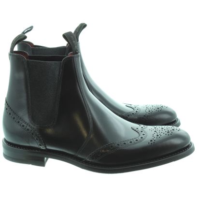 Loake Mens Hoskins Chelsea Boots In Black in Black