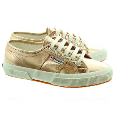 superga metallic canvas plimsolls