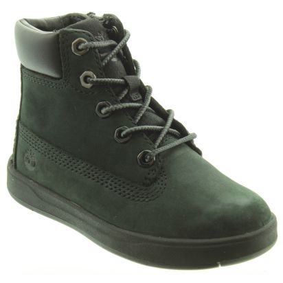 Timberland Kids Davis 6 Inch Boots In Black in Black