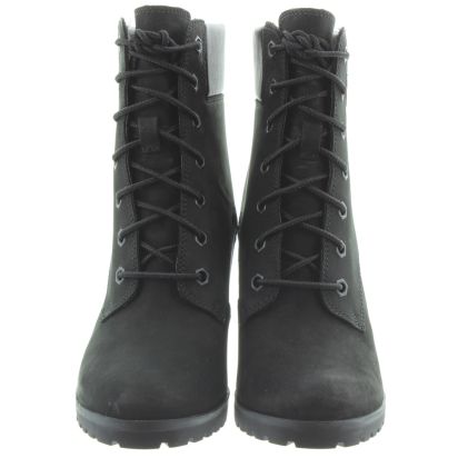 Timberland black heeled boots outlet