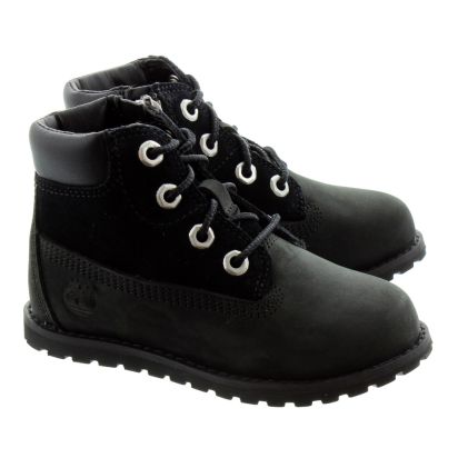 Timberland Toddlers Pokey Pine Boots In Black in Black