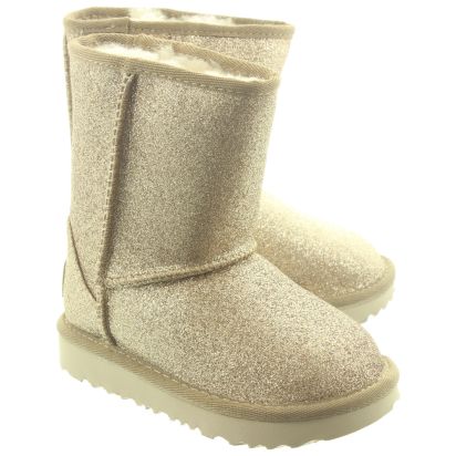 glitter uggs gold