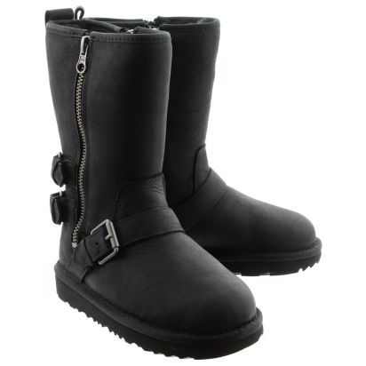 Ugg Kids Kaila Calf Boots In Black in Black
