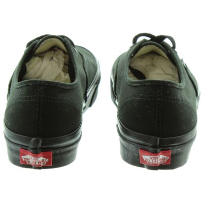 Vans Authentic Lace Pumps in Black Black