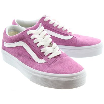 Vans Ladies Old Skool Shoes In Pink in Pink