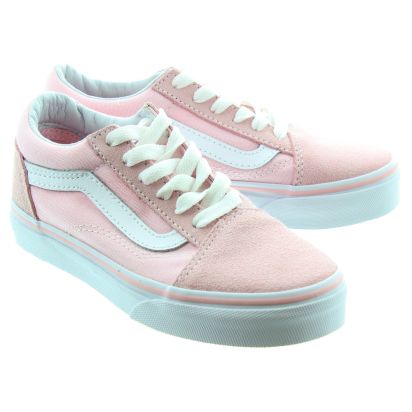 Vans Old Skool Kids Shoes In Pink in Pink