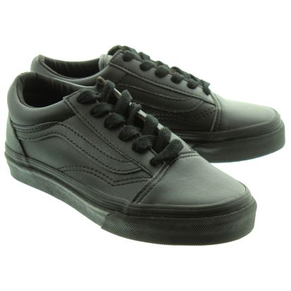 vans old skool plain black