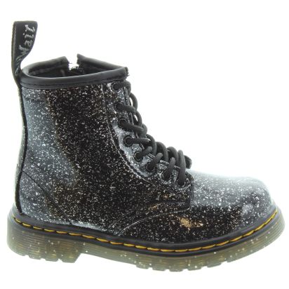 Kids 1460 Boot in Black Cosmic