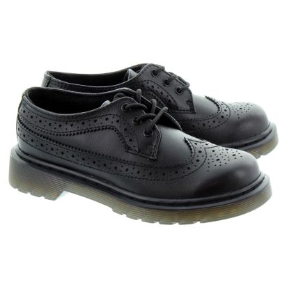 Dr Martens Kids 3989 Brogue Shoes In 