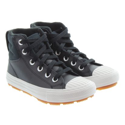 Kids Berkshire Lace Boots In Black
