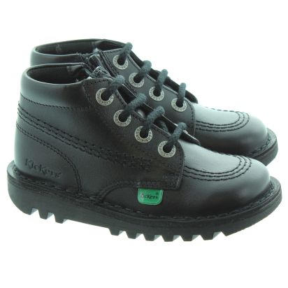 Kids Kickers Kickhi Zip in Black