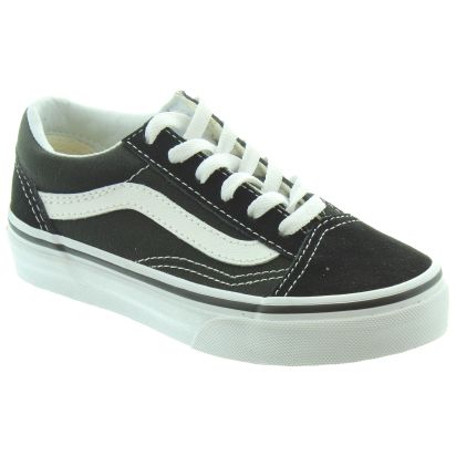 Kids Old Skool Trainers In Black And White