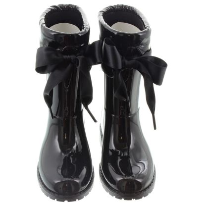 Girls bow wellies discount