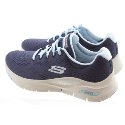 Ladies 149057 Arch Fit trainers In Navy And Light Blue