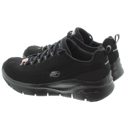 Ladies 149147 Archfit Trainers In All Black