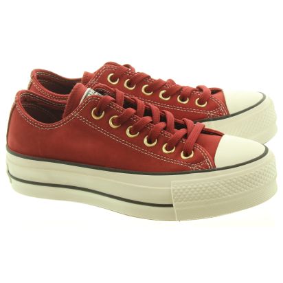 Ladies Lift Ox Shoes In in Brick Red