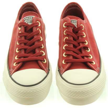 Converse Ladies Allstar Lift Ox Shoes In in Brick Red