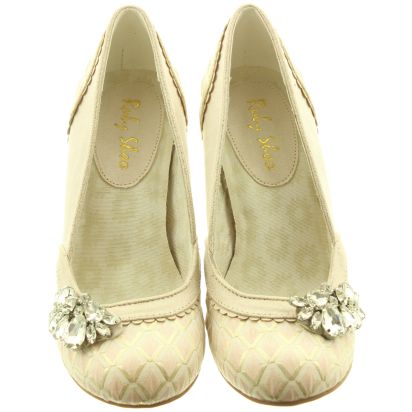 Ruby Shoo Ladies Fabia Heel Shoes In Pink in Pink