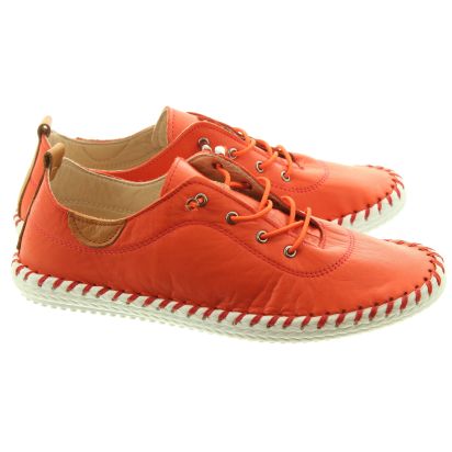 Ladies new arrivals orange shoes