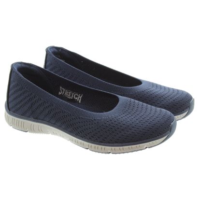 Ladies Machine Washable Wonderstruck Pumps In Navy