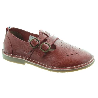 Dark red ladies shoes shop