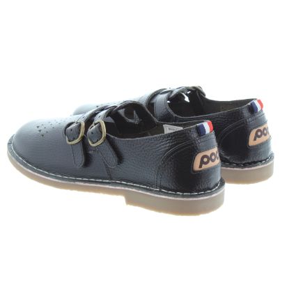 Pod Ladies Marley T Bar Shoes In Black in Black