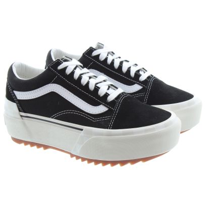 Ladies black 2025 vans uk