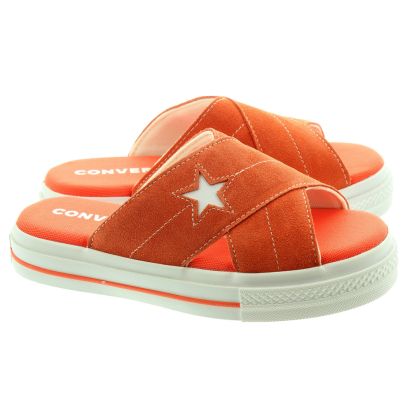 ladies orange converse