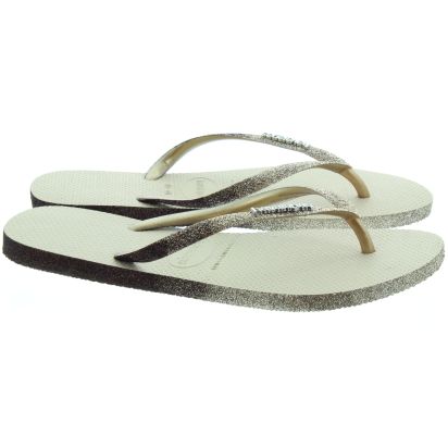 Silver sales sparkly havaianas