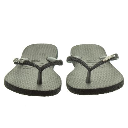 Sparkle best sale black sandals