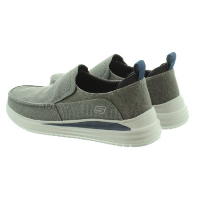 SKECHERS Mens 204472 Slip On Shoes In Charcoal
