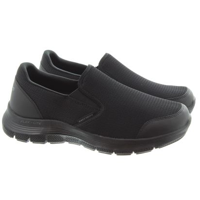 Mens Flex Advantage Slip Shoes All Black