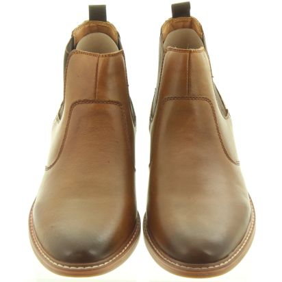 Skechers Mens 66406 Chelsea Boots In Tan in Tan
