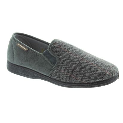 Mens Harrison Slippers In Grey