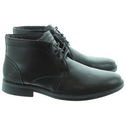 skechers mens black boots