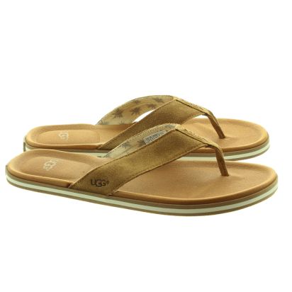 ugg suede flip flops