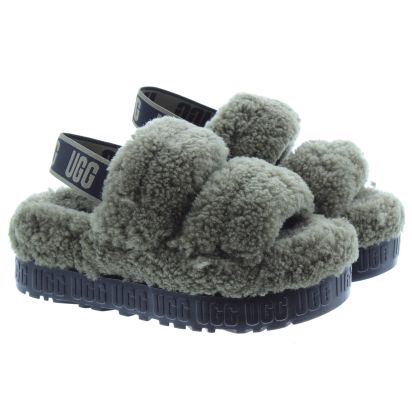 Ugg grey sliders on sale