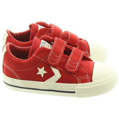 red velcro shoes
