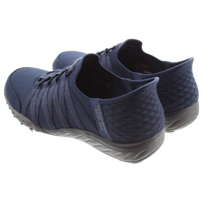 Ladies 100593 Slip Ins Breathe Easy Shoes In Navy