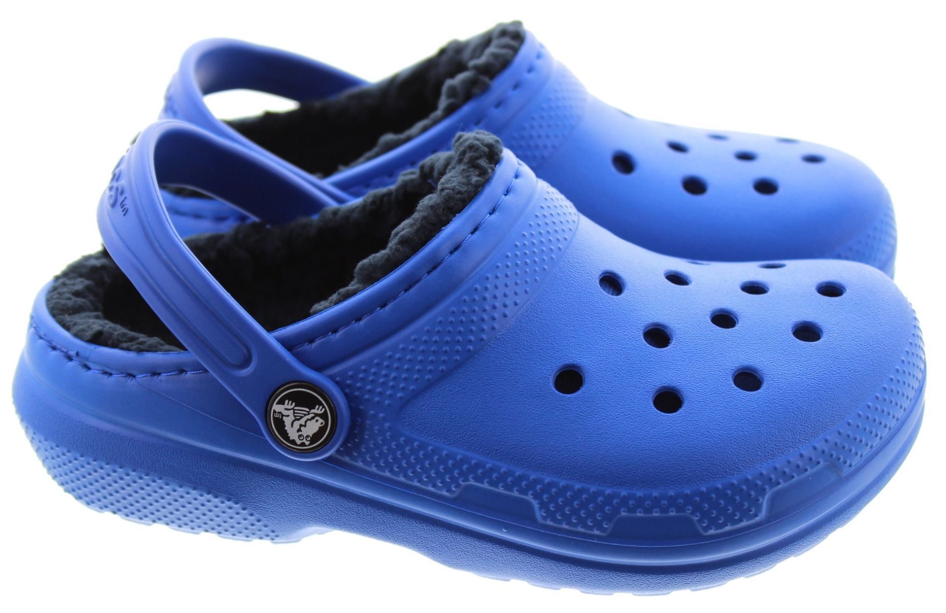 Kids Classic Lined Clogs In Blue