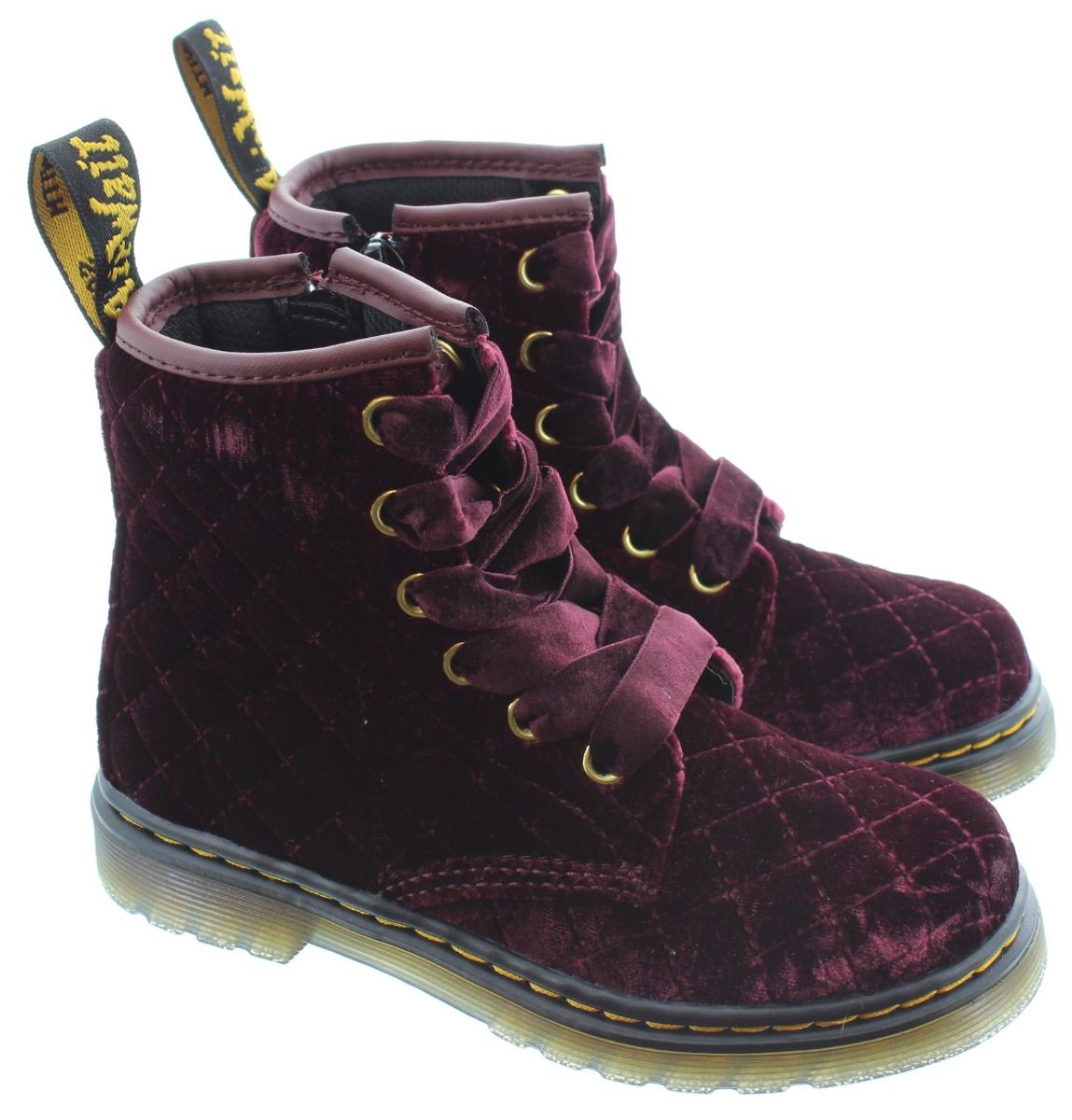 kids red dr martens