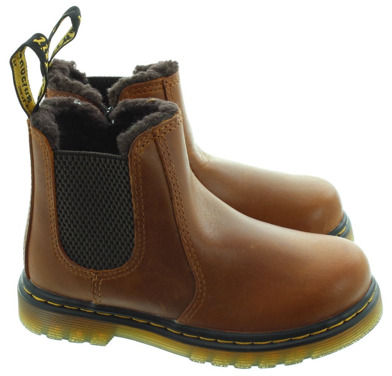 Chelsea Boots Dr Martens Little Kid Kids Leonore Ankle Boots In Tan