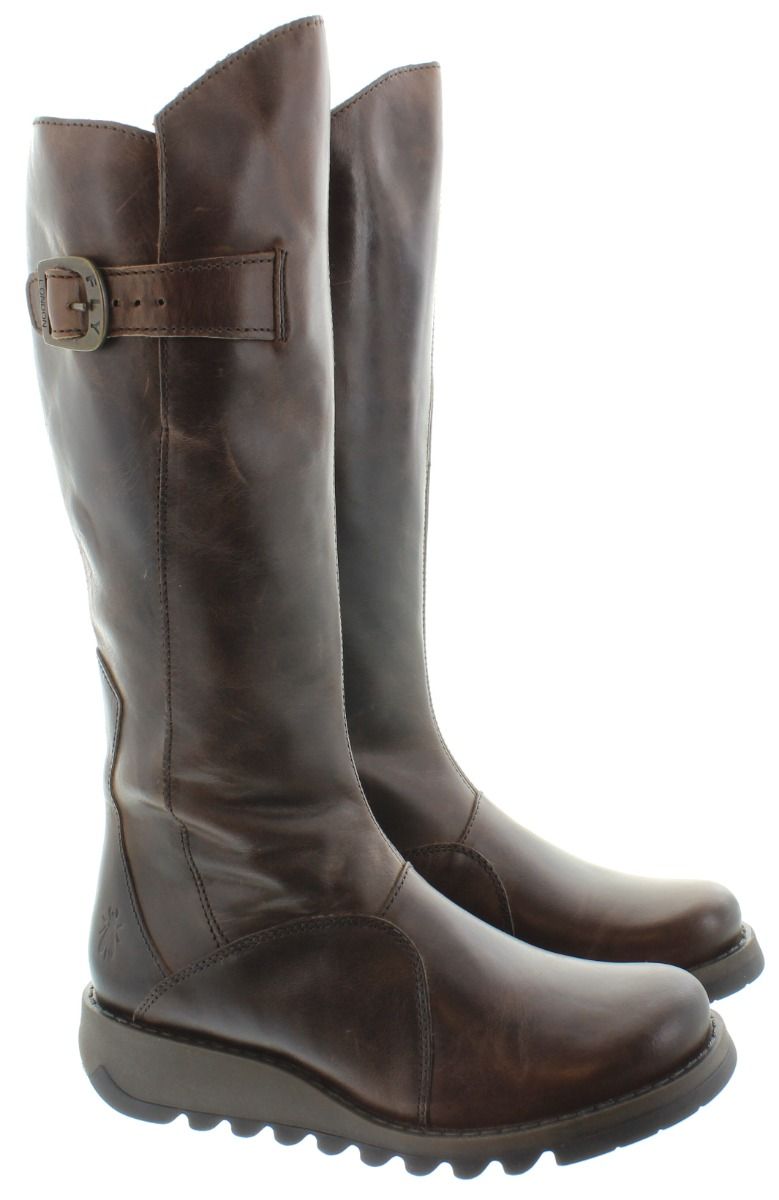 London Mol Fly London Womens Fly London Mol2 Flat Knee Boots In