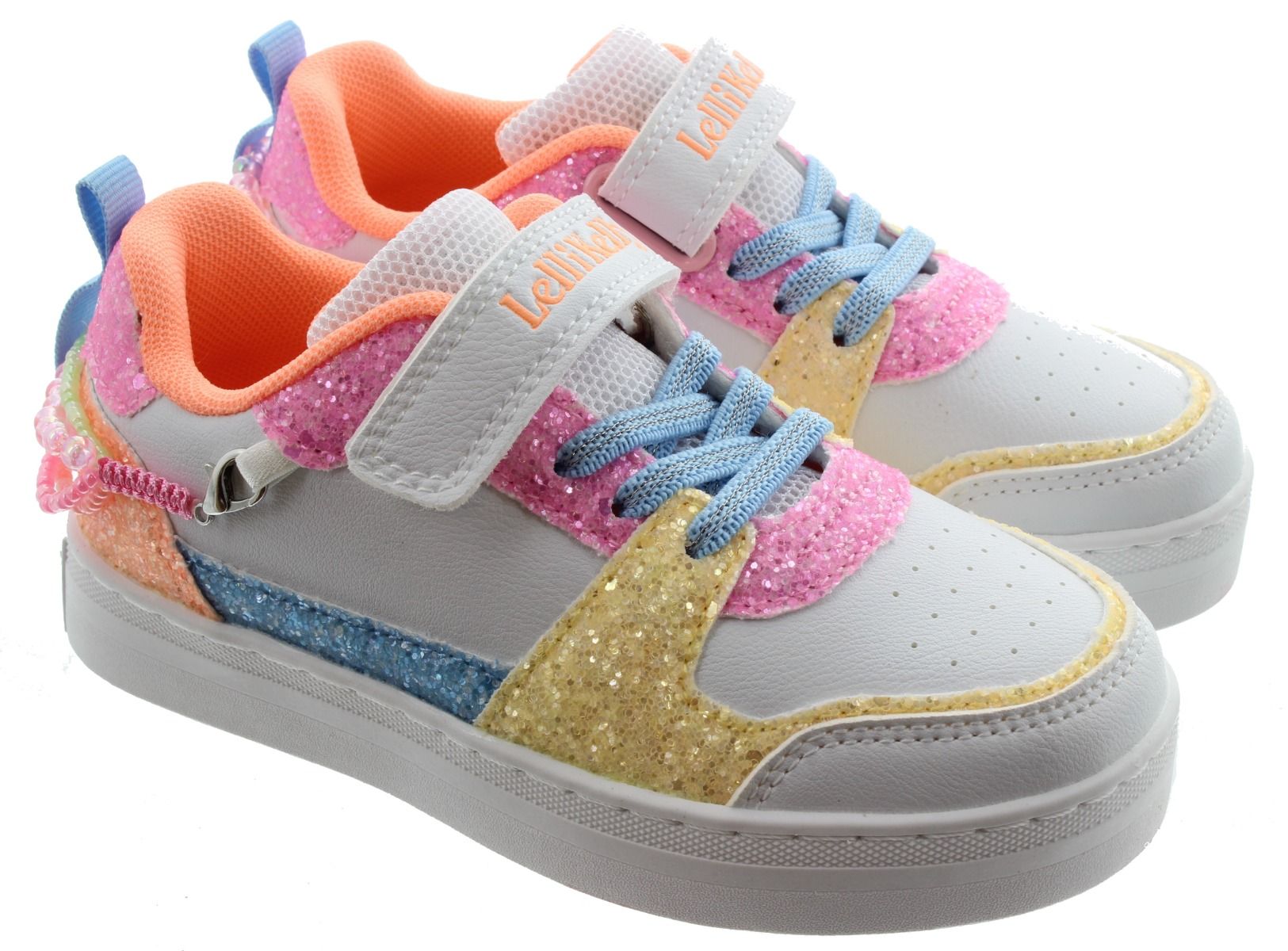 Kids LK4010 Gioiello Bracelet Trainers In White Mutli
