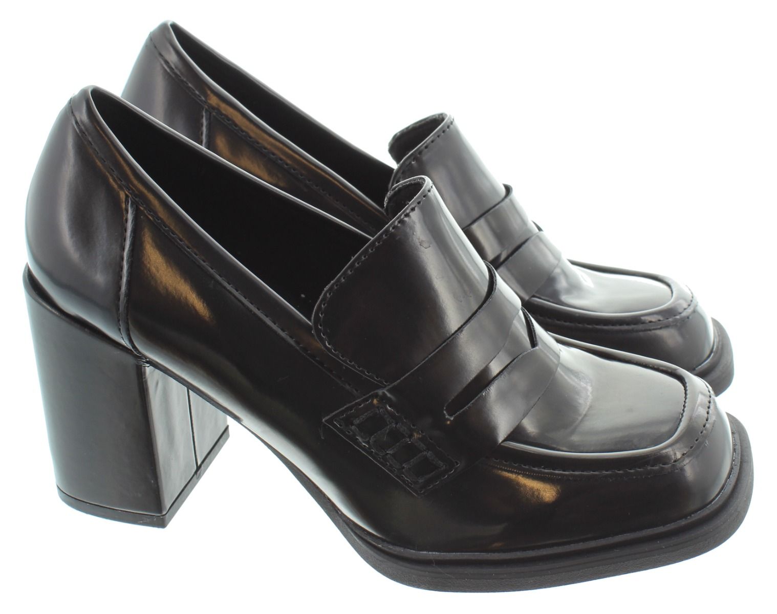 Ladies 24403 Heeled Loafers In Black