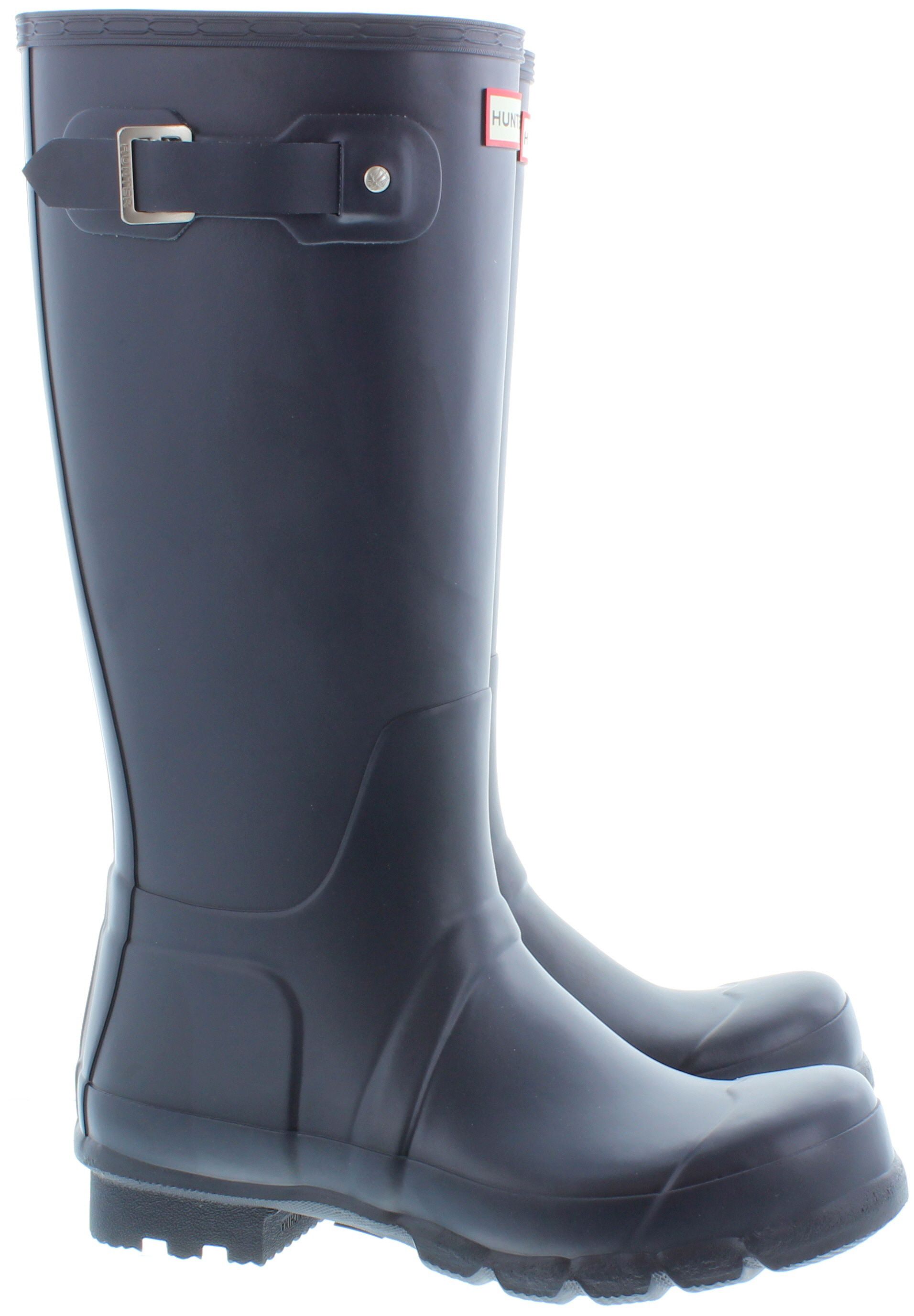 Hunter Mens Original Tall Wellingtons in Navy in Navy